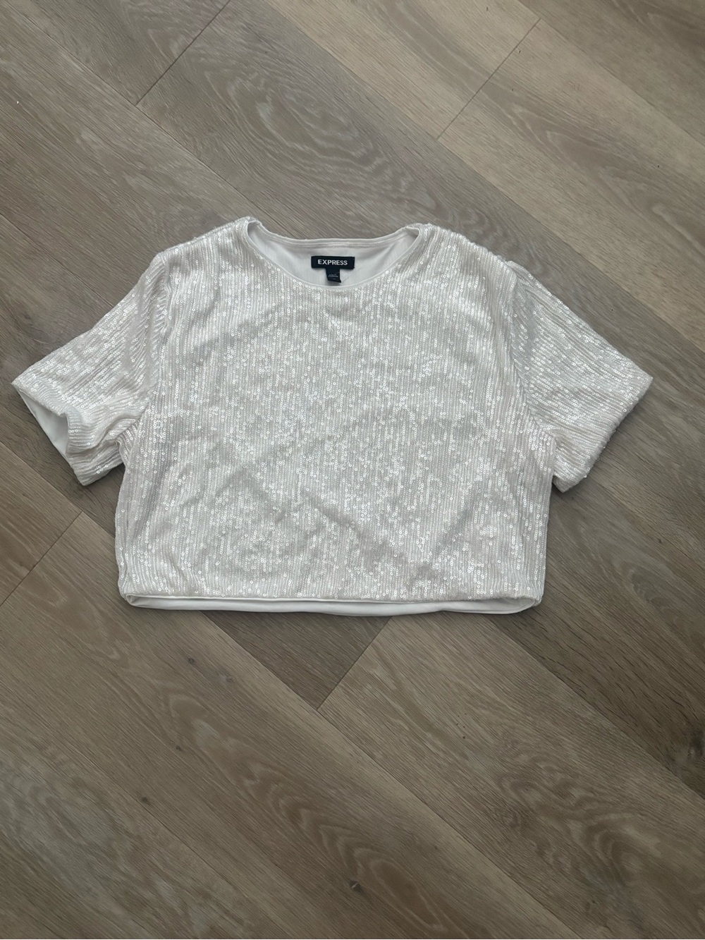 Express sequins top